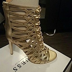 Golden guess strap heels